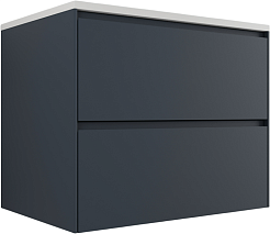 Style Line Тумба под раковину Лима 70 Plus подвесная эмаль графит матовая – фотография-2